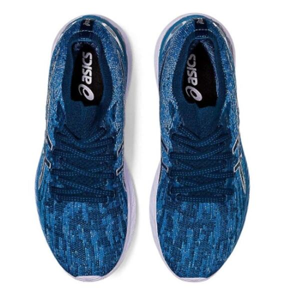 Asics B Gel-Nimbus 23 Knit Running Shoes Grey Floss Mako Blue Women's Sz 8.5 NWT - Picture 10 of 11